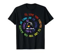 Mamá Oso LGBT, te amaré para Siempre, te querré para Siempre Camiseta gráfica económica, Hombre, Negro, M