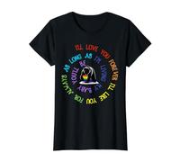 Mamá Oso LGBT, te amaré para Siempre, te querré para Siempre Camiseta gráfica económica, Mujer, Negro, L