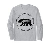 Mamá Oso | Mama Bear Beautiful Gentle Strong Kind Wild Fearl Manga Larga