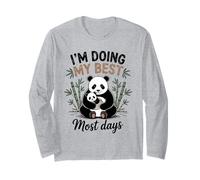 Mamá Panda Doing My Best Most Days Cute Baby Cub Bear Manga Larga