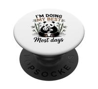 Mamá Panda Doing My Best Most Days Cute Baby Cub Bear PopSockets PopGrip Adhesivo