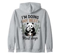 Mamá Panda Doing My Best Most Days Cute Baby Cub Bear Sudadera con Capucha