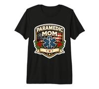 Mamá Paramédica Orgullosa EMT Día de la Madre EMS Mamá American USA Camiseta Premium