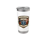 Mamá Paramédica Orgullosa EMT Día de la Madre EMS Mamá American USA Vaso térmico de acero inoxidable de doble pared