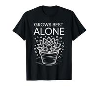 Mamá Planta Crece Mejor Sola Introvertida Camiseta