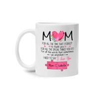 Mamá Por Todo El Tiempo Que Me Olvidé De Tazas Té Graciosa Tazas De Regalo Novedad Tazón De Café Regalos Novedosos Para Colegas Oficina Trabajo 330Ml