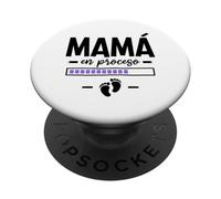 Mamá Primeriza En Proceso - Anuncio Bebé En Camino Sorpresa PopSockets PopGrip Adhesivo