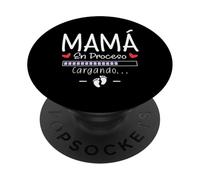 Mamá Primeriza En Proceso - Anuncio Embarazo Bebé Familia PopSockets PopGrip Adhesivo