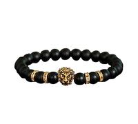 Mamá Pulsera Elástica Pulsera Joyería Pulsera de Perlas de Ojo Ajustable Natural Aceite Ansiedad Aromaterapia Pulseras Joyería Regalo Pequeño Inoxidable Natural Para (C, One Size)