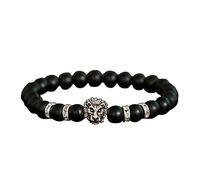 Mamá Pulsera Elástica Pulsera Joyería Pulsera de Perlas de Ojo Ajustable Natural Aceite Ansiedad Aromaterapia Pulseras Joyería Regalo Pequeño Inoxidable Natural Para (B, One Size)