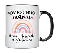 Mamá Que Educa En Casa Tazas De Cerámica Microondas Tazas De Desayuno Duradero Taza De Café Para Espresso Hogar Cacao 330Ml