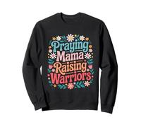 Mama Rezando Guerreros Feliz Día de la Madre Cristiana Sudadera