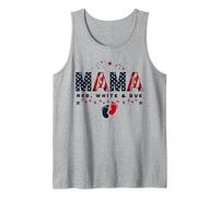 Mamá Roja, Blanca y Debida Estadounidense Esperando Madres Patrióticas Camiseta sin Mangas