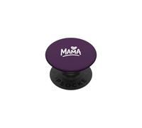 Mama Script Boho Heart - Morado PopSockets PopGrip Adhesivo