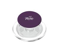 Mama Script Boho Heart - Morado PopSockets PopGrip para MagSafe