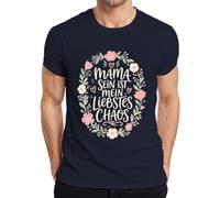 Mama Sein ist Mein liebstes Chaos Muttertag Herren T-Shirt, azul marino, 3XL