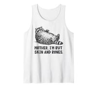 Mamá Soy Pero Piel y Huesos Divertido Mapache Camiseta sin Mangas