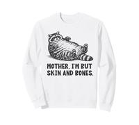 Mamá Soy Pero Piel y Huesos Divertido Mapache Sudadera