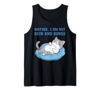 Mamá, Soy Pero Piel y Huesos Gracioso Gato mamá Amante de los Gatos Camiseta sin Mangas