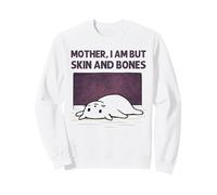 Mamá, Soy Pero Piel y Huesos Gracioso Gato mamá Amante de los Gatos Sudadera