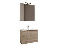 Mama Store Atena A2 60, Roble Natural, 2 Puertas 60 cm, 62 x 47 x 53 cm