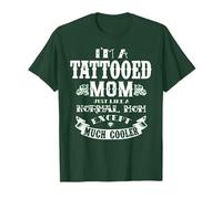 Mamá tatuada divertida y fresca madre cita diseño rosa Camiseta