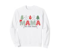 Mama The Real Santa Funny Christmas Family Design Sudadera