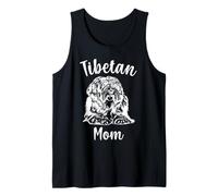 Mamá tibetana Linda Terrier tibetana Camiseta sin Mangas