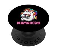 Mamá Unicornio con Dos Hijos Mamá Guay PopSockets PopGrip Adhesivo
