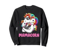 Mamá Unicornio con Dos Hijos Mamá Guay Sudadera