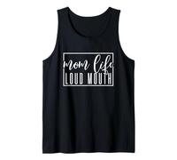 Mamá Vida Ruidosa Boca Camiseta sin Mangas
