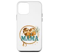 Mama Western Cow Print Lasso Heart Watercolor Carcasa para iPhone 12 Mini
