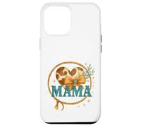 Mama Western Cow Print Lasso Heart Watercolor Carcasa para iPhone 12 Pro MAX
