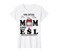 Mamá y ESL Inglés como Segundo Idioma Día de la Madre Camiseta