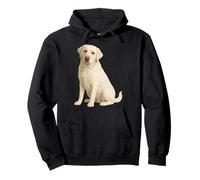Mamá y papá de White Lab, Perro Labrador Retriever Sudadera con Capucha