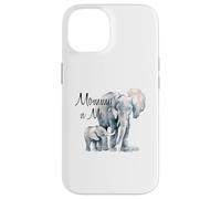 Mamá y yo Elefante Familia Amor Traje a Juego Carcasa para iPhone 14