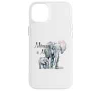 Mamá y yo Elefante Familia Amor Traje a Juego Carcasa para iPhone 14 Plus