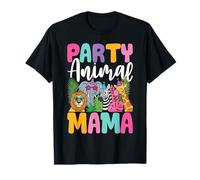 Mama Zoo Birthday Party Animal Family Matching Mom Theme Camiseta