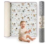mamabrum Alfombra Infantil Reversible XPE 180x150x1,5 cm | Espuma XPE premium, reversible, aislante, impermeable y cómoda desde el nacimiento para jugar y descansar.