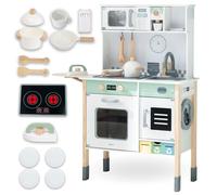 Mamabrum Cocina de Madera Grande para Niños con Lavadora y Tabla para Lavar Platos, Juego Educativo Montessori XXL, 3 Latka