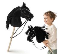 Mamabrum Hobby Horse Negro Caballo de Encaje Niños 68 cm