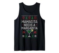 Mamacita necesita un suéter feo Margarita Margarita Camiseta sin Mangas