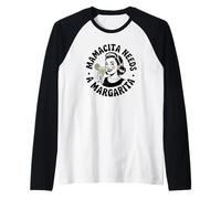 Mamacita necesita una margarita Camiseta Manga Raglan