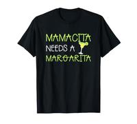 Mamacita Needs a Margarita Funny Cinco de Mayo Mamá Bebiendo Camiseta