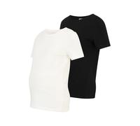 MAMALICIOUS Camiseta 'MLMIA' negro / blanco S negro / blanco
