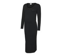 MAMALICIOUS MLEVA LS JRS Midi Dress Noos, Negro, S