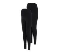 Mamalicious_NOS Mlemma-Leggings Largos 2-p A E. Noos, Negro, S para Mujer