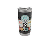 Mamá's Boy Retro Mamá De Niños Madre Hijo Maternidad Mamá Vida Vaso térmico de acero inoxidable de doble pared
