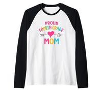 Mamás de Cuarto Grado Mamás de Cuarto Grado Escuela de Clase de Cuarto Grado Camiseta Manga Raglan