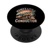 Mama's Little Conductor Tren para niños pequeños - PopSockets PopGrip Adhesivo